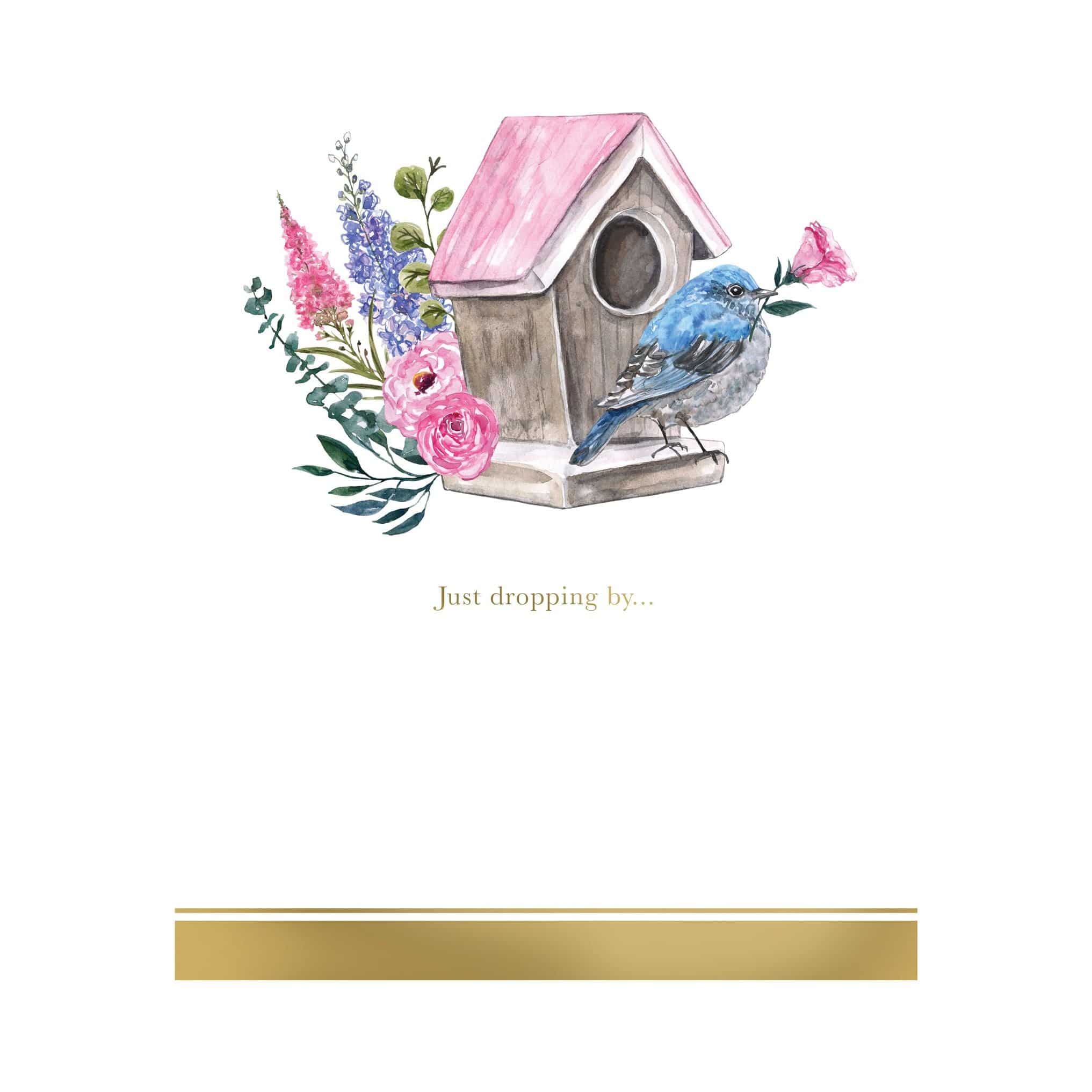 Pictura Birdhouse Thinking Of You Card from the everyday cards collection, featuring a charming birdhouse illustration.
